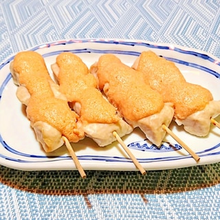 鶏ささみの明太マヨ串